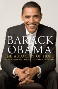 book cover of "The audacity of hope" by Barack Obama